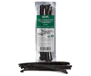 SPICEEL Vainas de vainilla Bio Madagascar para hacer extracto de vainilla, vainas de vainilla enteras para hornear, 10 unidades