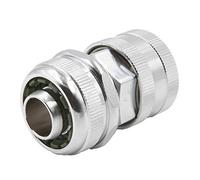 SpiceFlow Conector rápido para mangueras de 3/4" [sin parada de agua] cromado y latón 3/4" compatible con Gardena profesional