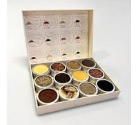 SpiceRoots Kit Ottolenghi - Set de especias para regalar con 12 especias de los libros de cocina de Ottolenghi + 4 recetas - Tarros de especias - Caja de regalo 100% especias naturales