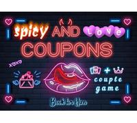 Spicy And Love Coupons Book For Him: 52 Sexy Activities for Husband or Boyfriend with Bonus Couple Game | Perfect Valentines Day, Birthday or Christmas Gift