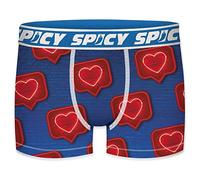 SPICY Calzoncillo Boxer hombre-microfibra-92% poliéster, 8% Elastano, Unitario T679-2, XL para Hombre