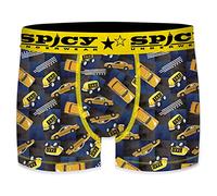 SPICY Calzoncillo Boxer hombre-microfibra-92% poliéster, 8% Elastano, Unitario T681-6, XL para Hombre