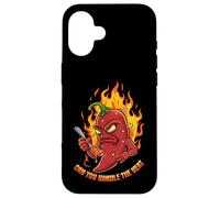 Spicy Chili Pepper Cartoon Can You Handle The Heat Carcasa para iPhone 16