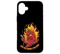 Spicy Chili Pepper Cartoon Can You Handle The Heat Carcasa para iPhone 16 Plus
