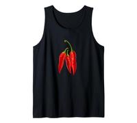 Spicy Hot Life Everyday with Red Chili Paper Graphic Designs Camiseta sin Mangas