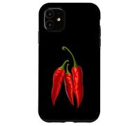 Spicy Hot Life Everyday with Red Chili Paper Graphic Designs Carcasa para iPhone 11