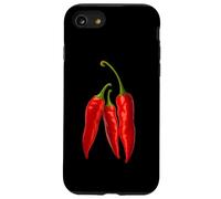 Spicy Hot Life Everyday with Red Chili Paper Graphic Designs Carcasa para iPhone SE (2020) / 7/8