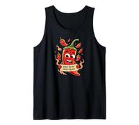 Spicy Is My Happy Place Chili Peppers Design Camiseta sin Mangas