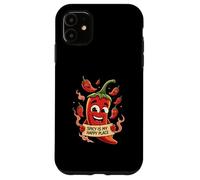 Spicy Is My Happy Place Chili Peppers Design Carcasa para iPhone 11