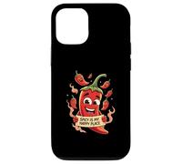 Spicy Is My Happy Place Chili Peppers Design Carcasa para iPhone 12/12 Pro