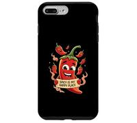 Spicy Is My Happy Place Chili Peppers Design Carcasa para iPhone 7 Plus/8 Plus