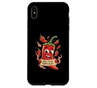 Spicy Is My Happy Place Chili Peppers Design Carcasa para iPhone XS MAX