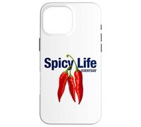 Spicy Life Everyday with Red Chili Paper Graphic Designs Carcasa para iPhone 16 Pro MAX