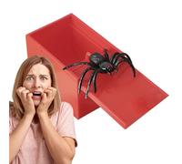 Spider Box Prank - Fun Scary Toy Practical Joke with Fake Spiders, Realistic Spider, Fun Prank Stuff, Prank Kit For Adults, Joke Parties, Boys, Christmas, Halloween