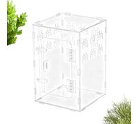 Spider Enclosure | Acrylic Clear Box Habitat Cave Zone - Acrylic Terrarium - for Reptile Fish Turtle Bearded Dragon Snake Tortoise Gecko Hermit Crab