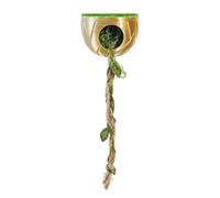 Spider Enclosure Decor, Magnetic Hiding Cave with Rope and Metal Construction, 15x5x4cm Semicircle and 15x5x3cm Triangle Design, for Terrarium Aquarium Tarantula Mantis Escorpion
