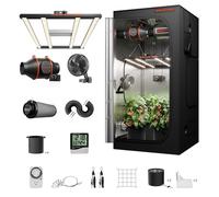 Spider Farmer Crecer Carpa Kit Completo 90x90x180 G3000 Bar Estilo LED Luz de Crecimiento Espectro Completo Crecer Carpa Sistema Completo 1680D Lona con 4 "Filtro Ventilador en línea
