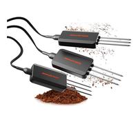 Spider Farmer GGS 3 en 1 Sensor de suelo Pro 3Pcs, medidor de temperatura de humedad de la CE con control de APP de soporte RJ12 para la habitación de tienda de cultivo interior del jardín