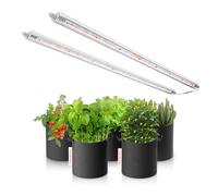SPIDER FARMER Glow80 LED Planta de la lámpara, 110cm de espectro completo a prueba de agua lámpara de cultivo de plantas para plantas de interior de plántulas Veg Flor, 2-Pack 476 Leds 80W