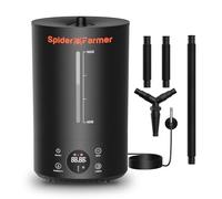 Spider Farmer Humidificador de tienda de cultivo 3 en 1 de 6 L con temporizador y manguera, humidificador ultrasónico de plantas de niebla fría, habitación grande con sonda de temperatura y humedad