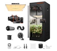 Spider Farmer Kit Completo de Cultivo SF1000 Con Diodos Samsung LM301H EVO Regulables, Tienda de 70 x 70 x 160 cm, Sistema de 2 x 2 Pies Con Ventilador