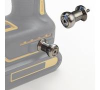 Spider Funda para herramientas, pasadores de taladro, paquete de uno, acero inoxidable CNC, se fija al lado de cualquier marca de taladro eléctrico y destornillador, se combina con funda de