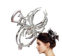 Spider Hair Claw Clip - Accesorio Para La Fiesta Espeluznante, Accesorio De Halloween | Garra Para Disfraz Gótico Para Novia Esposa Amiga Decoración De Un Tema Spet