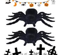 Spider Halloween Decoration - Halloween Decorations Self-adhesive Scary