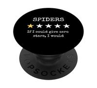 Spider Haters Arachnaphobe Funny Sarcastic Bug Exterminator PopSockets PopGrip Adhesivo