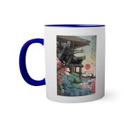 spider in japan art Superhero Anime Manga Taza de color azul oscuro con mango a juego 330ml