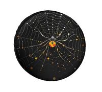 Spider in Web - Funda de neumático de repuesto resistente a la intemperie, diámetros de neumáticos de 24 a 36 pulgadas, protectores de rueda universales impermeables para remolques, camiones