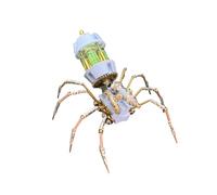 Spider - Kit de modelo de metal 3D, Cyber Stalker 3D, kit de rompecabezas mecánico de metal, montaje de insectos steampunk, exhibición de escritorio de moda y regalo (139 piezas/edición C)