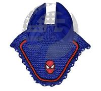 Spider Man - Capó de oreja de caballo, velo de ganchillo, capó ecuestre completo/mazorca/pony (pony)