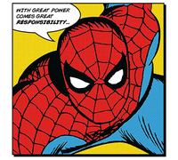 Spider-Man Cita Canvas, poliéster, 40 x 40 cm, Multicolor