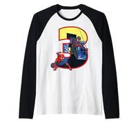 Spider-Man City 3 Cumpleaños Camiseta Manga Raglan