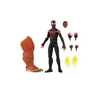 Spider-Man Figura de acción Coleccionable de 15 cm de Miles Morales y 1 Pieza de Figura para armar Marvel Legends Series Gamerverse