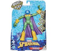 Spider-Man Figura de acción de Mysterio de Marvel Bend and Flex, Juguete Flexible de 15 cm, Incluye Accesorio, a Partir de 4 años