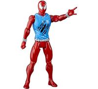 Spider-Man- Figura Spiderman Web Warriors Titan con 5 Puntos DE ARTICULACIÓN 30 CM Mod. SDOS, Multicolor (Hasbro E73295L2)