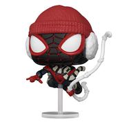 Spider-Man Funko POP Vinile Figura Miles Morales Tuta Invernale 9 cm