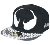 Venom (Marvel) Gorra de béisbol, Negro y Azul, Talla única Hombres