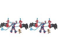 Spider-Man Hasbro Marvel Bend and Flex Space Mission Action Figure, 15 cm Bendable Toy for Ages 4 and Up (Paquete de 2)