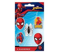 Spider-Man Juego de borradores (paquete de 5) (tamaño único)(multicolor)