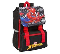 Safta Mochila infantil Spider-Man extensible, fácil limpieza, cómoda y resistente 28,5x15x41 cm