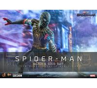 Hot Toys Traje de Spider-Man Negro y Dorado 1:6 - Spider-Man: No Way Home