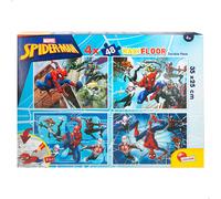 Spider-Man Pack 4 puzzles doble cara para colorear 48 piezas