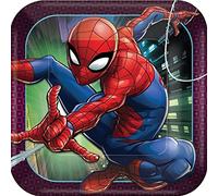 Spider Man - Platos cuadrados de 9 pulgadas