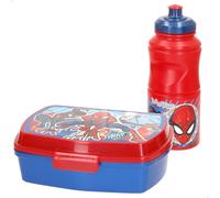 Spider-man set infantil sandwichera y botella 380 ml colegio