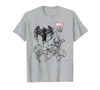 Spider-Man Venom Spider Line Drawing Camiseta