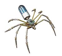 Spider Model Hobby Kit - Metal 3D DIY Assembly Building Set with 90 Parts | Hands On Creative Project for Home Decor Classroom Family Time Birthday