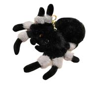 Spider Plush Keychain - Cute Funny Toy Pendant | Soft Spider Stuffed Animal Charm For Bags And Keys; Fun Decoration For Boys, Men, Women, And Kids, Ideal Travel, Holidays, Birthdays, Purses, Luggage,